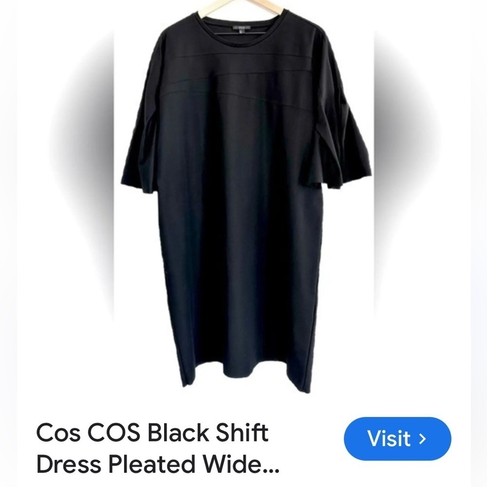 COS,Incredible Black, Pull-On Dress, Excellent Condition, Size Medium - Picture 3 of 13